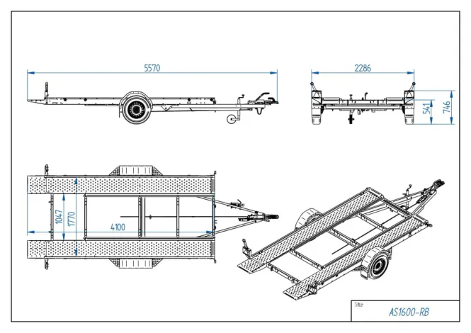 Hovedbilde Tiki Biltransporter AS1600-RB