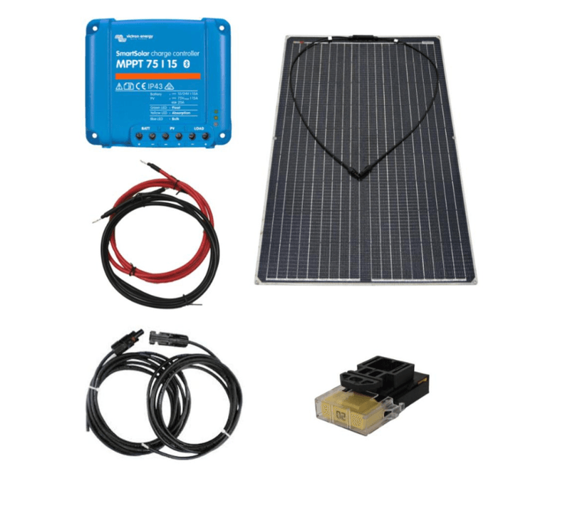 BÅT - Solcellepakke 130W Flex - Victron MPPT 10A