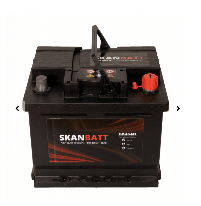 SKANBATT Fritidsbatteri 12V 45AH 400CCA