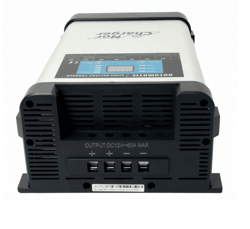 NOR CHARGER Pro Serie Elektronisk Batterilader 12V 60A - 2 Kanaler