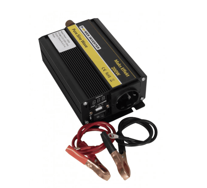 Hovedbilde POWER Inverter 12V 200W Ren Sinus